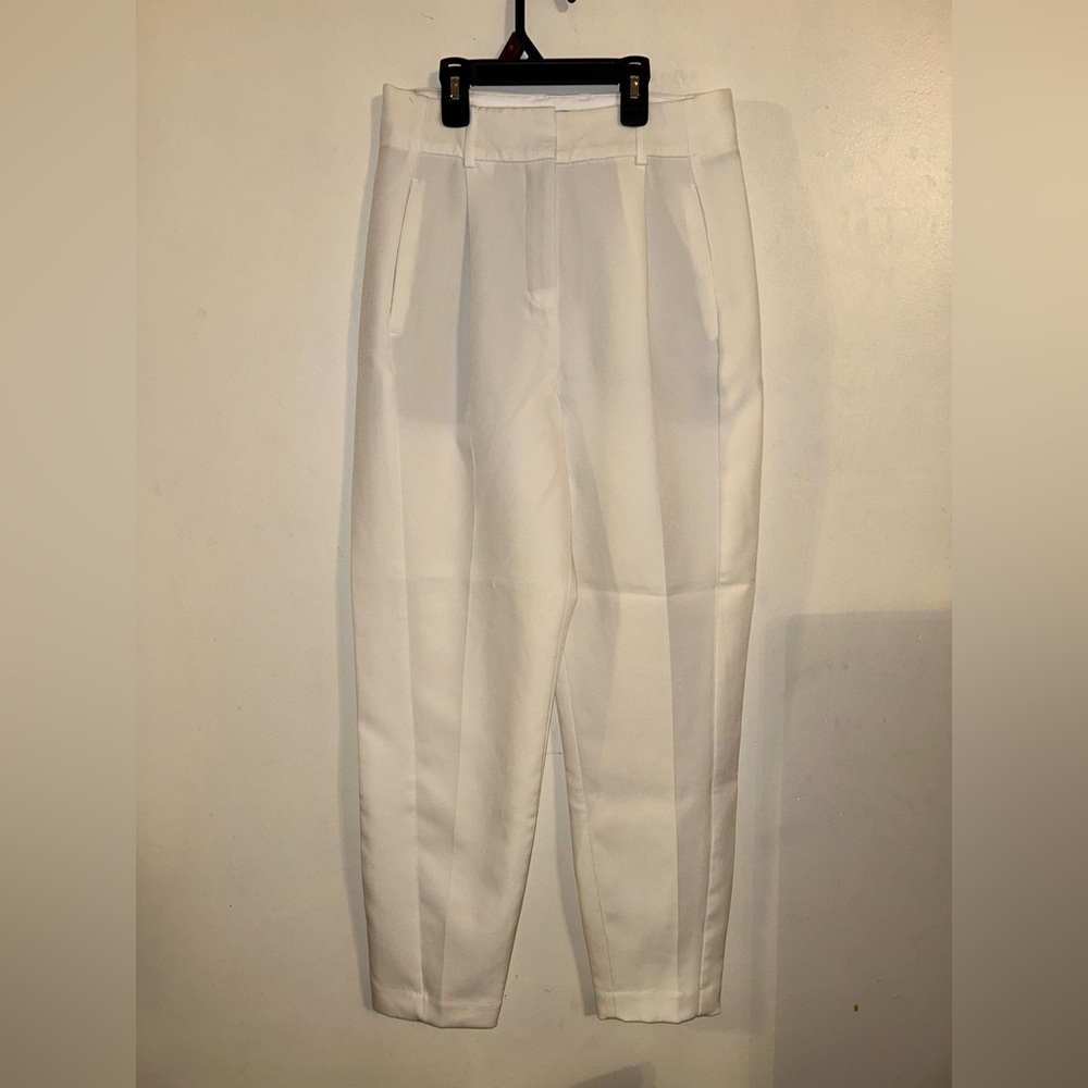 Express NWOT Women’s Dress Pants Ankle High Rise White Size 2R